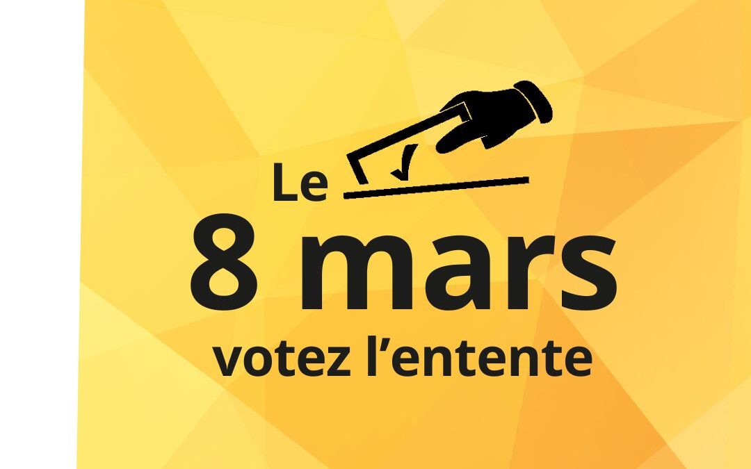 Les bulletins sont arrivés. Votez l&rsquo;Entente !